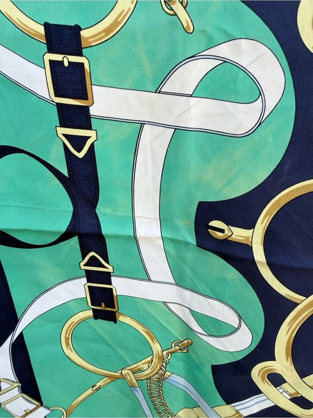 Hermes Eperon D’Or Silk Scarf - Flawed